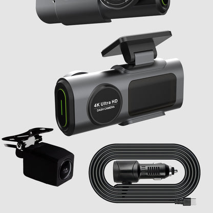 4K Dual Dash Cam with WiFi and GPS